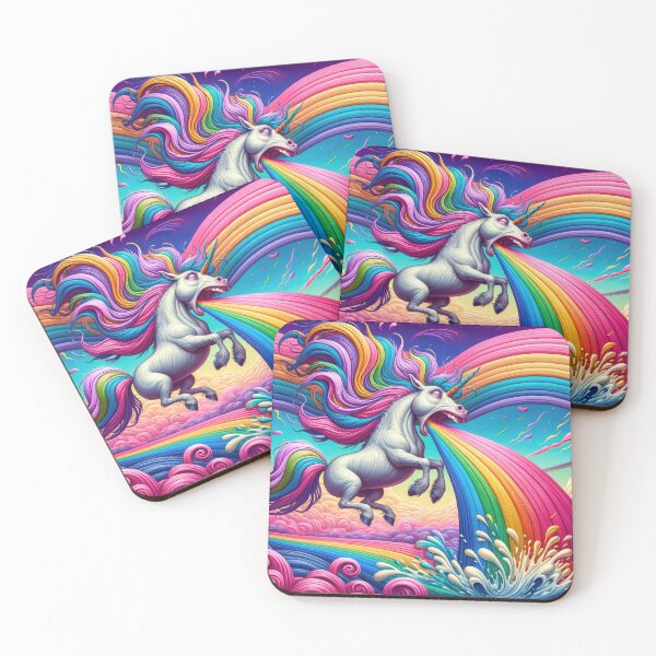 Item preview, Unicorn Puking Rainbow Colors 01 designed and sold by mhfoto.