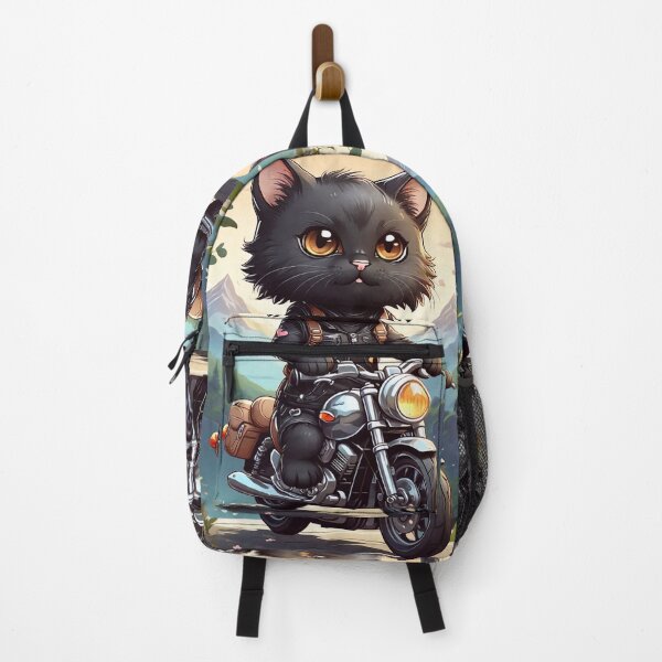 Item preview, Cute motorcyclist kitten designed and sold by M-Y-A-R-T-.