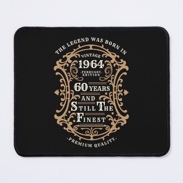 Item preview, Vintage Born February 1964 | 60 Years Old Legend | 60th Birthday designed and sold by 4TeeToo.