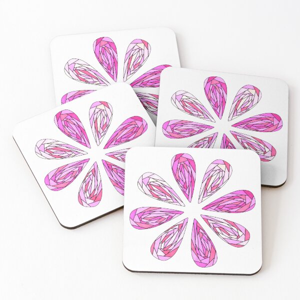 Item preview, Daisy Petals in Pinks and Purples designed and sold by inklets.