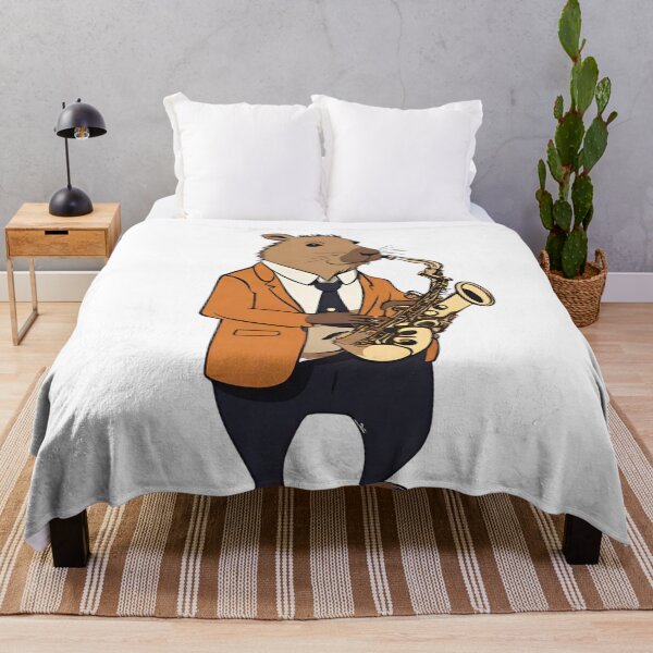 Item preview, Capybara saxophonist designed and sold by StyleSketch.
