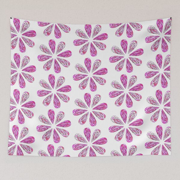 Item preview, Daisy Petals in Pinks and Purples designed and sold by inklets.