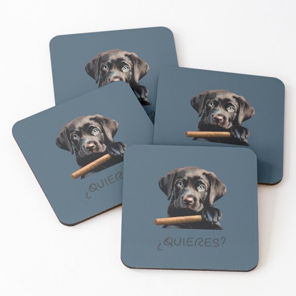Item preview, Quieres Meme "You Want" Dog Holding Blunt Labrador Retriever Puppy Meme designed and sold by Printic.