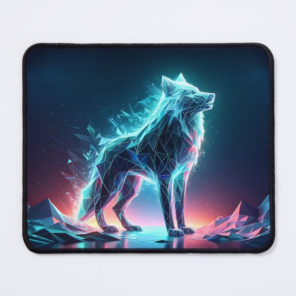 Item preview, Arctic Sentinel: Luminous Wolf Guardian designed and sold by Nick Seidel.