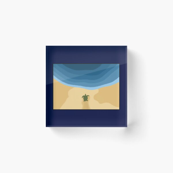 Item preview, Turtle on the beach on the way to the water designed and sold by pigletti-arts.