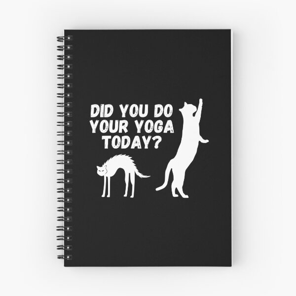 Item preview, Did you do your yoga today? | Cat stretching design designed and sold by Enchantedbox.