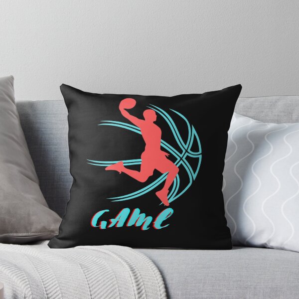 Artikelvorschau, Game Basketball Design T-Shirt, Dunking-Spieler, (Kombination Rot/Himmelblau) entworfen und verkauft von JpJr.
