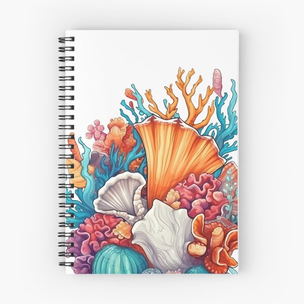 Item preview, Colorful Watercolor Seashells 4 designed and sold by mushizaman.