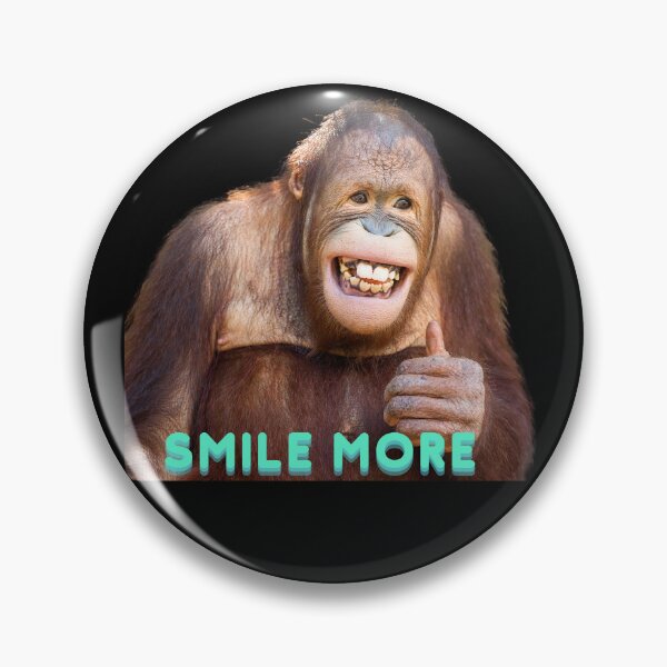Item preview, Orangutan smiles, presses "Like", lives a positive life, big monkey is happy, uses his picture to make t-shirts and meme stickers. designed and sold by attakorn.