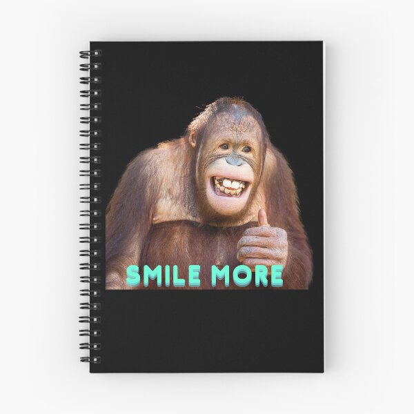Item preview, Orangutan smiles, presses "Like", lives a positive life, big monkey is happy, uses his picture to make t-shirts and meme stickers. designed and sold by attakorn.