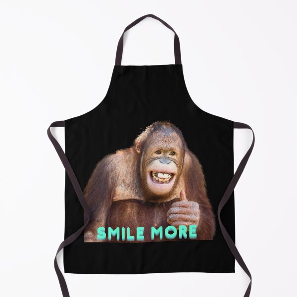 Item preview, Orangutan smiles, presses "Like", lives a positive life, big monkey is happy, uses his picture to make t-shirts and meme stickers. designed and sold by attakorn.