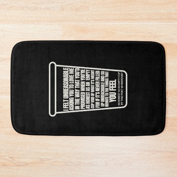 Item preview, 'As Honest As An Empty Cup' by the poet @vmdoubt Quote designed and sold by vmdoubt.