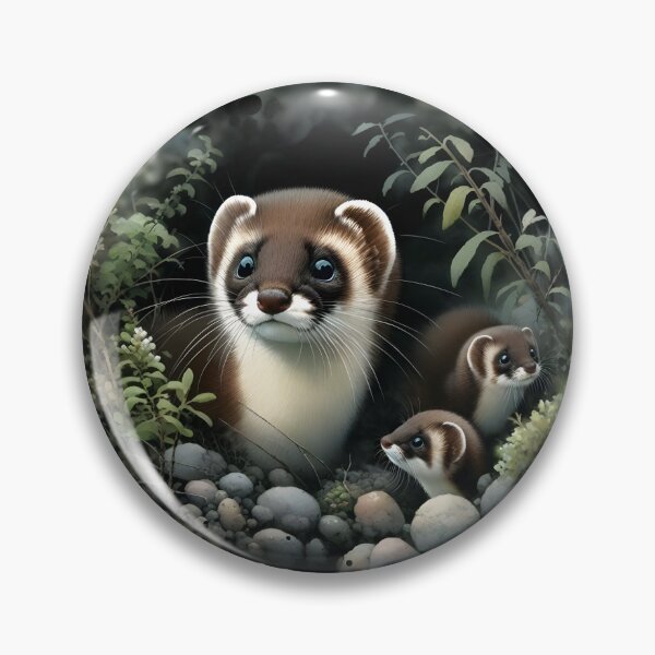 Artikelvorschau, Japanische Wiesel-Tierkunst entworfen und verkauft von RubisLeaf.