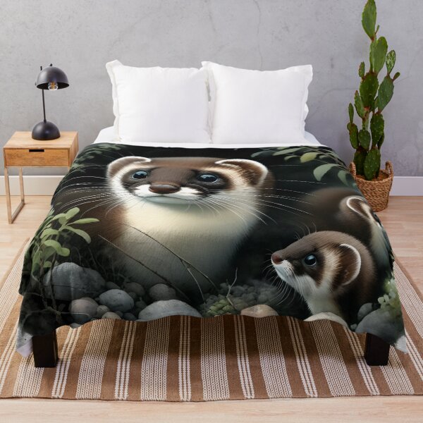 Item preview, Japanese weasel animal art designed and sold by RubisLeaf.