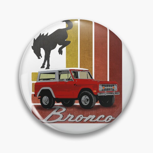 Item preview, Ford Bronco - Retro Red (on white)  designed and sold by Groenendijk.