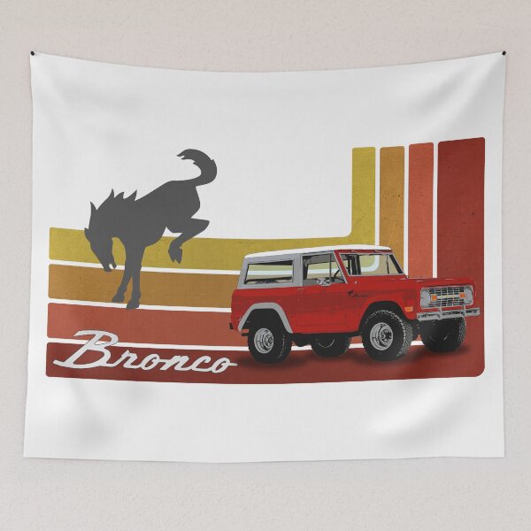 Item preview, Ford Bronco - Retro Red (on white)  designed and sold by Groenendijk.