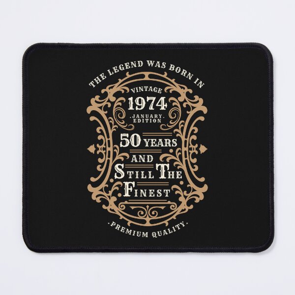 Item preview, Vintage Born January 1974 | 50 Years Old Legend | 50th Birthday designed and sold by 4TeeToo.