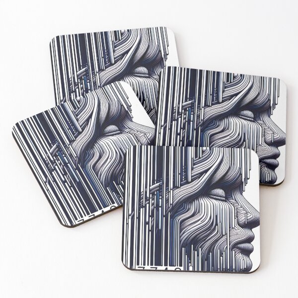 Item preview, "Abstract Barcode Art: Modern Minimalism in Vector Innovation" designed and sold by Huycao211.