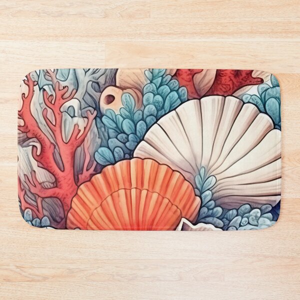 Item preview, Colorful Watercolor Seashells 5 designed and sold by mushizaman.