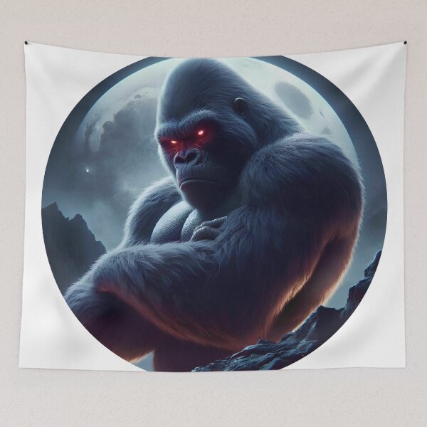 Item preview, Lord of Nobility: Gorilla Posing Before the White Moon designed and sold by HAKAN YILDIRIM.