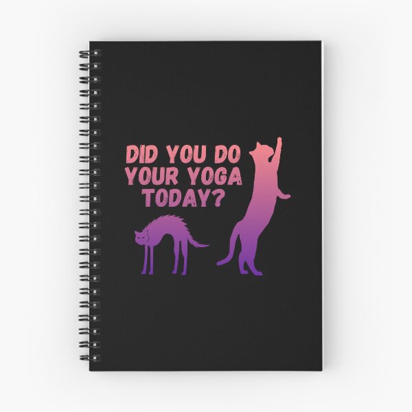 Item preview, Did you do your yoga today? | Cat stretching design designed and sold by Enchantedbox.
