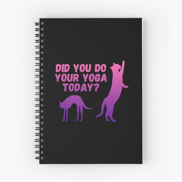 Item preview, Did you do your yoga today? | Cat stretching design designed and sold by Enchantedbox.