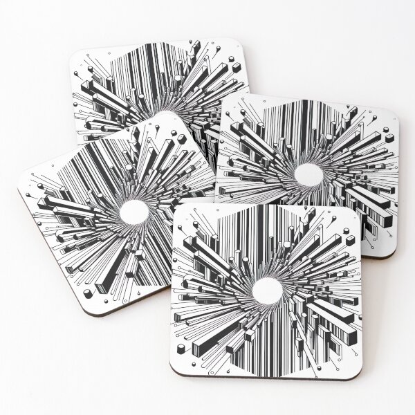 Item preview, "Abstract Barcode Art: Modern Minimalism in Vector Innovation" designed and sold by Huycao211.