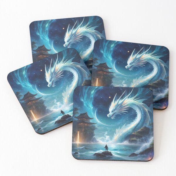 Item preview, Sea Dragon and the Knight , 2024 year of dragon designed and sold by WhiteDoveArt.
