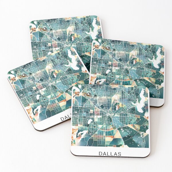 Item preview, Dallas Texas Named City Map - Lush Green designed and sold by StylishStacks.