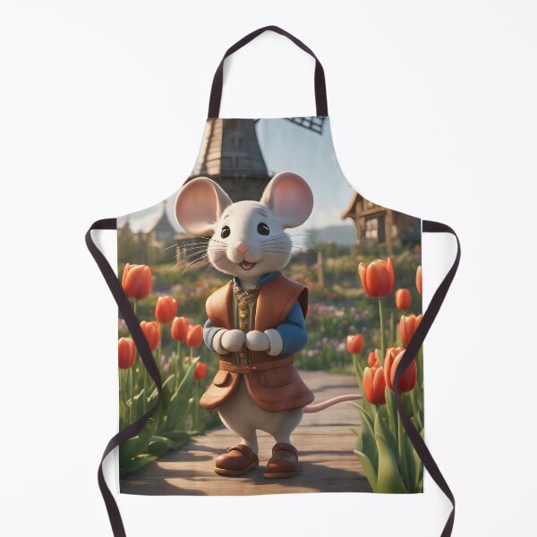 Item preview, Cute Mouse in the Tulip Fields designed and sold by Geek-Girl-Art.
