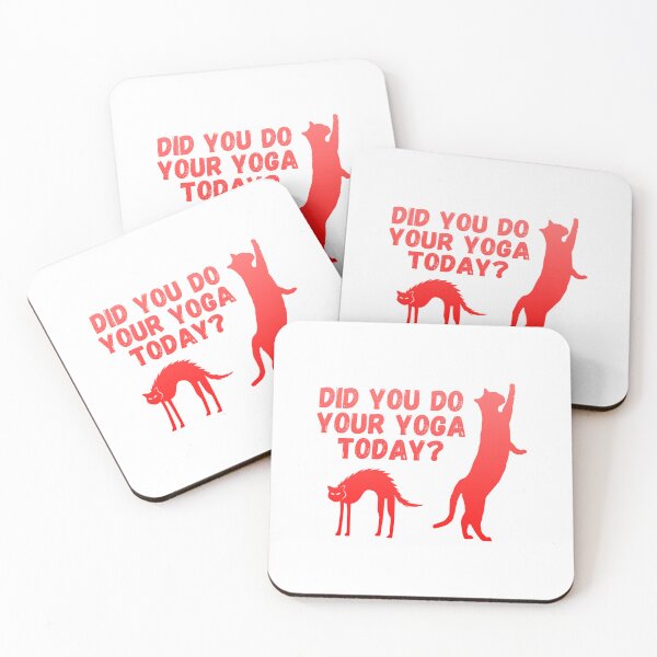 Item preview, Did you do your yoga today? | Cat stretching design designed and sold by Enchantedbox.