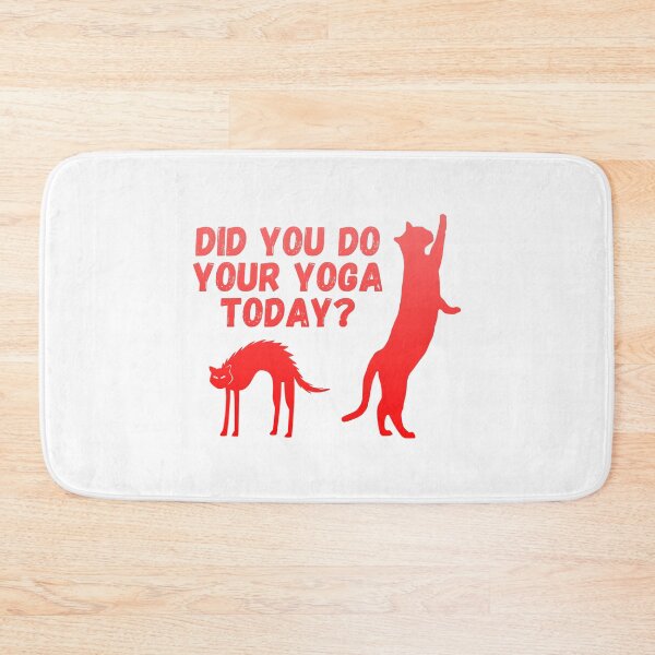 Item preview, Did you do your yoga today? | Cat stretching design designed and sold by Enchantedbox.