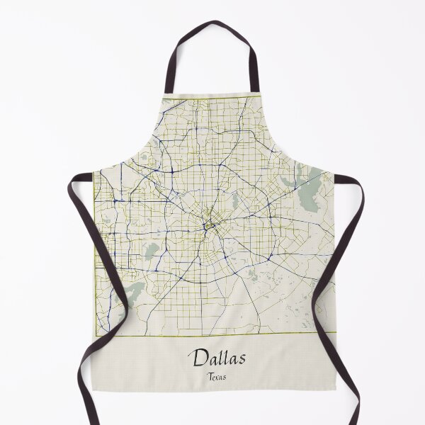 Aperçu de l'œuvre Carte de la ville nommée Dallas Texas - Dessinée à la main créée et vendue par StylishStacks.