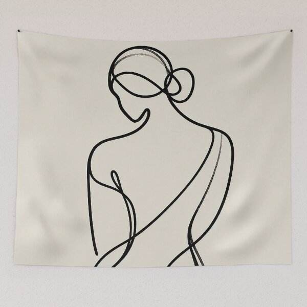 Item preview, Minimalist Womens back - Line Art  designed and sold by LineArtByLovi.