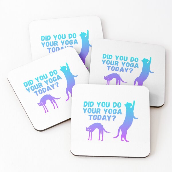 Item preview, Did you do your yoga today? | Cat stretching design designed and sold by Enchantedbox.