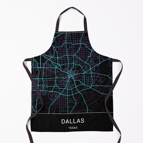 Aperçu de l'œuvre Carte de la ville nommée Dallas Texas - Neon Fantasy créée et vendue par StylishStacks.