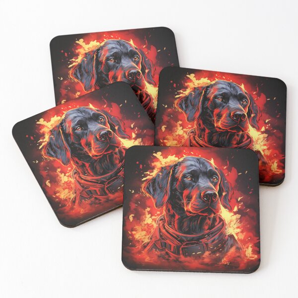 Item preview, Labrador dog in fire burning designed and sold by SkyEditor.