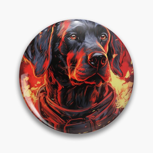 Item preview, Labrador dog in fire burning designed and sold by SkyEditor.