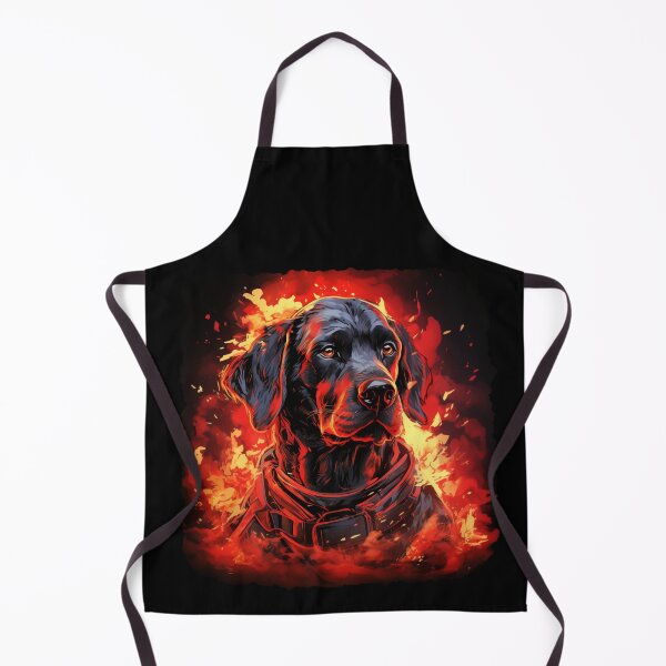 Item preview, Labrador dog in fire burning designed and sold by SkyEditor.
