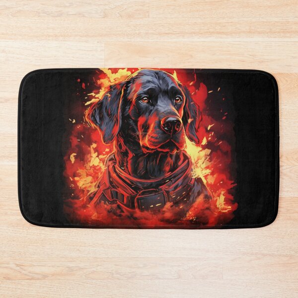 Item preview, Labrador dog in fire burning designed and sold by SkyEditor.