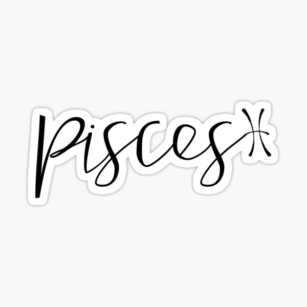 Pisces Birth Month Stickers for Sale Redbubble