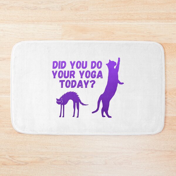 Item preview, Did you do your yoga today? | Cat stretching design designed and sold by Enchantedbox.