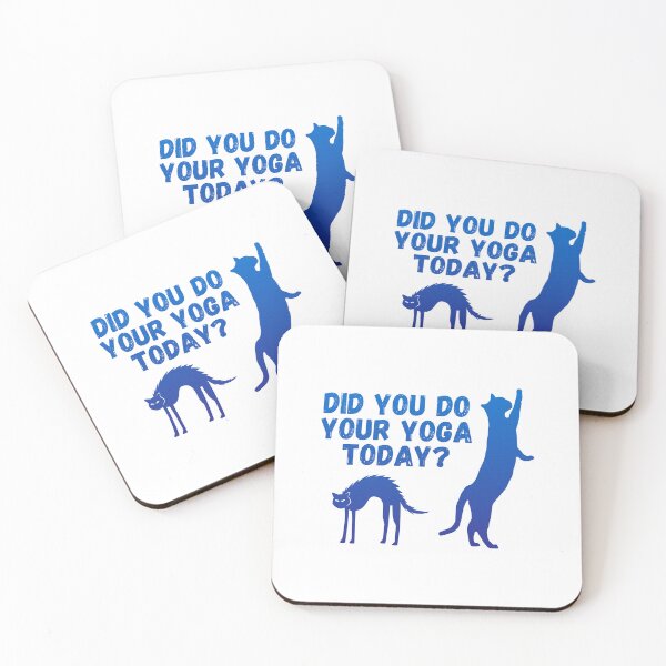 Item preview, Did you do your yoga today? | Cat stretching design designed and sold by Enchantedbox.