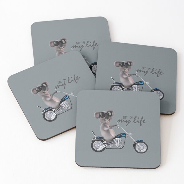 Item preview, koala riding a motorcycle  designed and sold by aminz4.