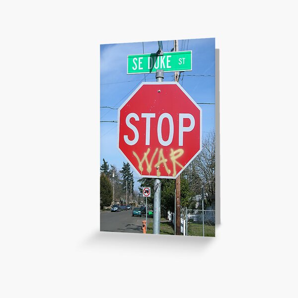 Stop War Greeting Card