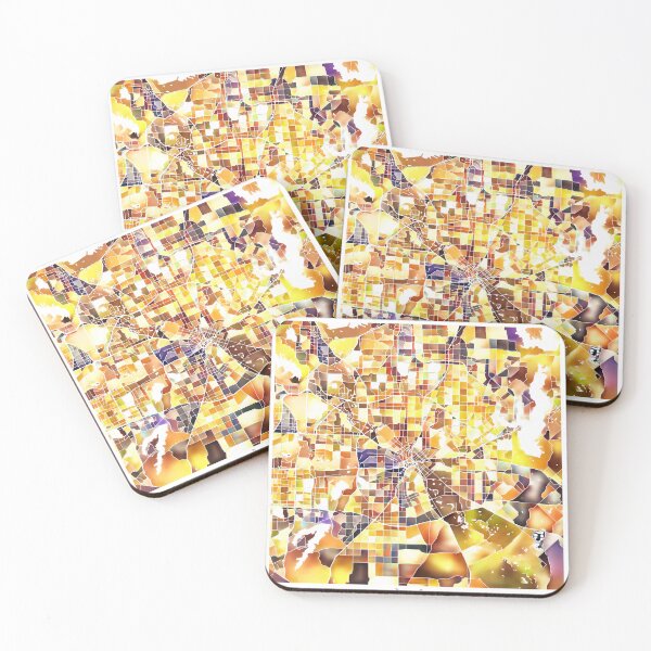 Item preview, Dallas Texas City Map - Golden Yellow designed and sold by StylishStacks.