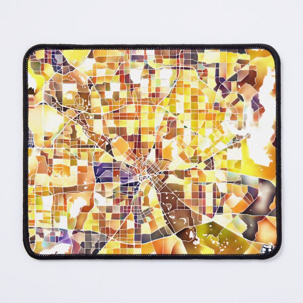 Item preview, Dallas Texas City Map - Golden Yellow designed and sold by StylishStacks.