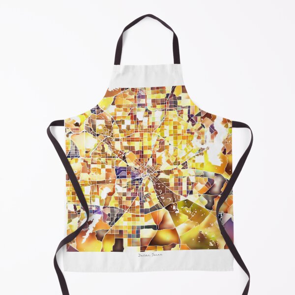 Item preview, Dallas Texas City Map - Golden Yellow designed and sold by StylishStacks.