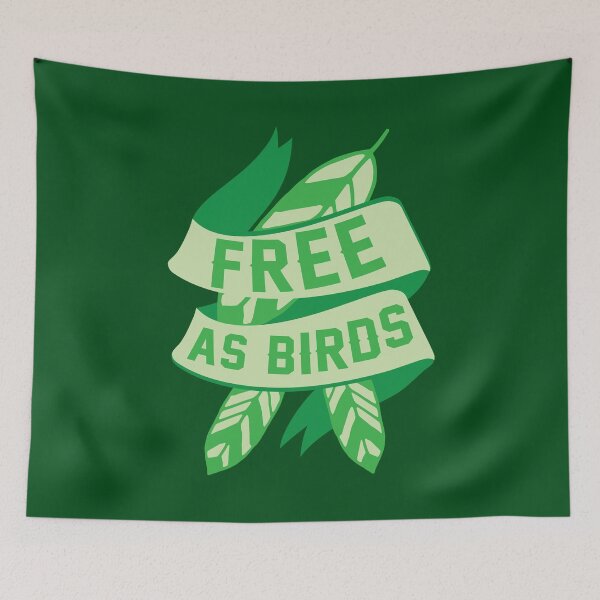 Item preview, Free as BIRDS with feathers designed and sold by jazzydevil.