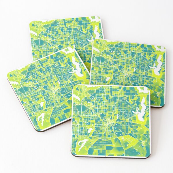 Item preview, Dallas Texas City Map - Green-Yellow Duotone designed and sold by StylishStacks.